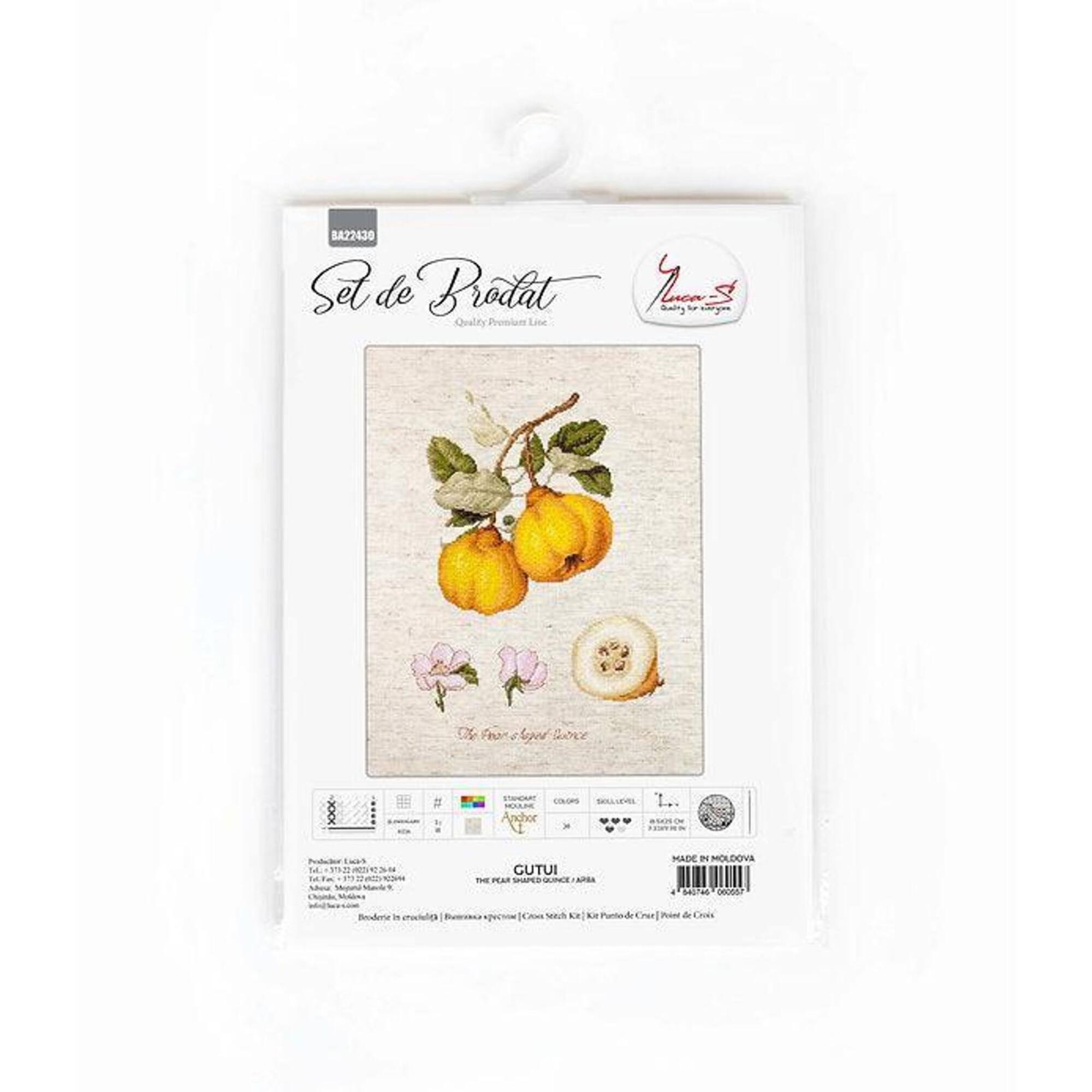Luca-s The Pear Shaped Quince Counted Cross Stitch Kit
